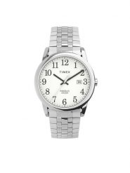 Timex Zegarek Easy Reader TW2V40000 Srebrny. Szare, analogowe zegarki męskie Timex, bez wzorów, srebrne. Za 367.99 zł.