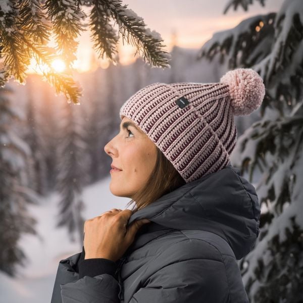Czapka Eisbar Ronda Pompon MÜ. Czerwone czapki damskie Eisbar, bez wzorów, z materiału, eleganckie. Za 249.90 zł.