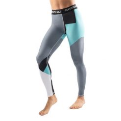 Damskie legginsy termoaktywne Sporty zimowe Siroko Ether. Niebieskie legginsy damskie SIROKO, bez wzorów, z elastanu. Za 136.80 zł.