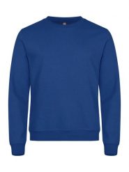 Clique Basic Roundneck uniseks bluza z trwałego materiału – blue. Niebieskie bluzy damskie CLIQUE, l, bez wzorów, z bawełny, bez ramiączek, bez kaptura. Za 155.60 zł.