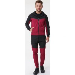 Bordowy Komplet Dresowy Rayne. Czerwone bluzy męskie Born2be, l, bez wzorów, z dresówki, bez ramiączek, z kapturem. Za 109.99 zł.