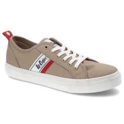 Beżowe Trampki Lee Cooper Modne Buty Damskie. Brązowe trampki i tenisówki damskie Lee Cooper, bez wzorów, z gumy, bez zapięcia. Za 99.99 zł.