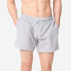 Spodenki surfingowe męskie Olaian 100 15" teksturowane. Szorty męskie OLAIAN, bez wzorów, z materiału, sportowe. Za 59.99 zł.