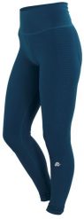 Legginsy damskie bezszwowe. Niebieskie legginsy damskie GUGGEN MOUNTAIN, bez wzorów, z elastanu. Za 197.76 zł.