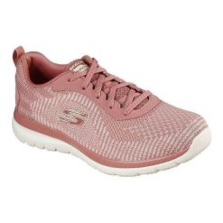 Damskie trampki na co dzień Skechers BOUTIFUL PURIST 149220 Różowy. Czerwone trampki i tenisówki damskie Skechers, bez wzorów, z materiału, bez zapięcia. Za 219.90 zł.