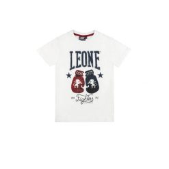 Koszulka Leone 1947 Street Style Kurzarm dla Kinder. Białe bluzki damskie LEONE 1947 APPAREL, bez wzorów, sportowe, bez kołnierzyka, bez ramiączek. Za 54.73 zł.