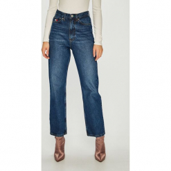 Tommy Jeans - Jeansy. Niebieskie jeansy damskie Tommy Jeans, bez wzorów, z bawełny. W wyprzedaży za 269.90 zł.
