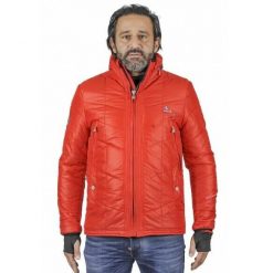Kurtka narciarska Peak Mountain Capa. Czerwone kurtki sportowe męskie Peak Mountain, m, bez wzorów, z puchu, bez kaptura, narciarskie. Za 255.00 zł.