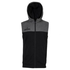 Kurtka Spalding Street Hooded Sleeveless. Czarne kurtki męskie SPALDING, bez wzorów, eleganckie, bez kaptura. Za 225.00 zł.