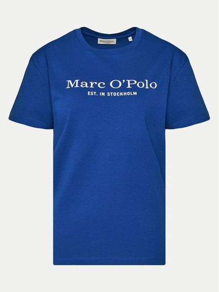 Marc O'Polo T-Shirt 502 2293 51055 Niebieski Regular Fit. Niebieskie t-shirty damskie Marc O'Polo, xs, bez wzorów, z bawełny, bez kołnierzyka, bez ramiączek. Za 69.99 zł.