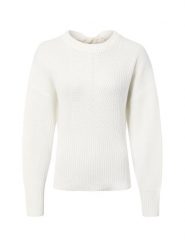 Liu Jo Collection Sweter z domieszką wełny Kobiety Sztuczne włókno biały, L. Białe swetry nierozpinane damskie Liu Jo Collection, l, bez wzorów, z wełny, bez kołnierzyka, bez ramiączek. Za 649.95 zł.