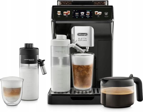Ekspres ciśnieniowy DeLonghi Eletta Explore Cold Brew ECAM452.57.G. Ekspresy ciśnieniowe De'longhi. Za 4,059.00 zł.