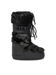 Moon Boot Śniegowce 80D1408900 Czarny. Czarne śniegowce damskie Moon Boot, ze skóry, bez zapięcia. Za 1,219.00 zł.