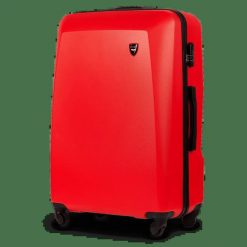WALIZKA DUŻA WINGS PLOVER 28" RED. Czerwone walizki damskie Wings, bez wzorów, z materiału, duże. Za 149.90 zł.