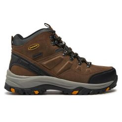 Buty trekkingowe męskie SKECHERS RELMENT PELMO skóra. Zielone trekkingi męskie Skechers, ze skóry, bez zapięcia. Za 378.00 zł.