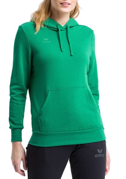 Damska bluza z kapturem Erima Basic. Zielone bluzy damskie Erima, bez wzorów, z bawełny, casualowe, bez ramiączek, z kapturem. Za 143.00 zł.