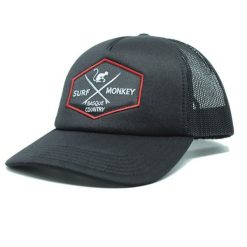 Czapka Trucker pikowana / Uniwersalny rozmiar (Czarny/Czarny). Czarne czapki damskie SURF MONKEY, z aplikacjami, z poliesteru, sportowe. Za 159.95 zł.