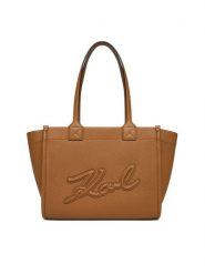 KARL LAGERFELD Torebka A4W30258 Brązowy. Brązowe shopperki damskie KARL LAGERFELD, bez wzorów, ze skóry, bez dodatków. Za 799.99 zł.