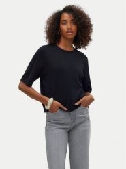 Vero Moda Sweter Silje 10320460 Czarny Oversize. Czarne swetry nierozpinane damskie Vero Moda, m, bez wzorów, z wiskozy, bez kołnierzyka, bez ramiączek. Za 119.99 zł.