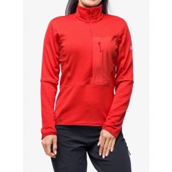 Bluza polarowa damska Berghaus MTN Arete LB HZ. Czerwone bluzy damskie Berghaus, na zimę, xl, bez wzorów, z polaru, sportowe, bez ramiączek, bez kaptura. W wyprzedaży za 444.15 zł.