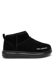 KARL LAGERFELD Botki KL44522 Czarny. Czarne botki damskie KARL LAGERFELD, bez wzorów, ze skóry, bez obcasa, na płaskiej podeszwie, bez zapięcia. Za 799.99 zł.