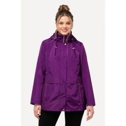 Damskie Kurtka przeciwwiatrowa HYPRAR hydrofobowa kaptur. Fioletowe kurtki sportowe damskie Ulla Popken, plus size, bez wzorów, z materiału, bez ramiączek, bez kaptura, trekkingowe. W wyprzedaży za 383.99 zł.