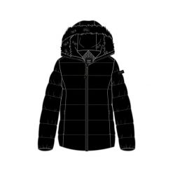 Kurtka damska turystyczna CMP 34K0036F. Czarne kurtki sportowe damskie CMP, xs, bez wzorów, bez ramiączek, bez kaptura, trekkingowe. Za 489.00 zł.