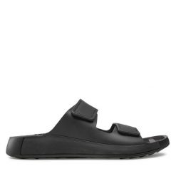Klapki ECCO. Czarne klapki męskie ecco, bez wzorów, bez zapięcia. Za 299.99 zł.
