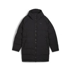 Męska parka z jednolitego materiału PUMA Black. Czarne parki męskie Puma, l, bez wzorów, sportowe, bez kołnierzyka, bez kaptura. Za 545.99 zł.