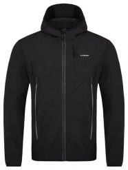 Męska kurtka softshell Loap Ural czarna. Czarne kurtki męskie ÀLG, na jesień, m, bez wzorów, z elastanu, bez kaptura, trekkingowe. Za 347.99 zł.