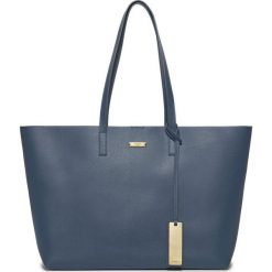 PROMOCJA. Niebieskie shopperki damskie W.KRUK, bez wzorów, z bawełny, bez dodatków. W wyprzedaży za 519.00 zł.