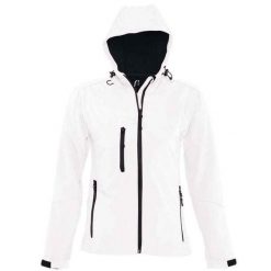 Kurtka Damska Replay Soft Shell. Białe kurtki sportowe damskie SOL'S, s, bez wzorów, bez ramiączek, bez kaptura, trekkingowe. Za 281.99 zł.
