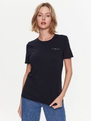 Tommy Hilfiger T-Shirt 1985 WW0WW37877 Granatowy Regular Fit. Niebieskie t-shirty damskie Tommy Hilfiger, m, bez wzorów, z bawełny, bez kołnierzyka, bez ramiączek. Za 159.99 zł.