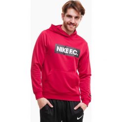 Bluza treningowa męska Nike NK DF FC Libero Hoodie. Czerwone bluzy sportowe męskie Nike, m, bez wzorów, bez kaptura. Za 165.00 zł.
