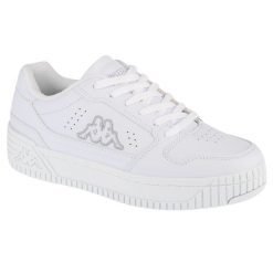 Buty sportowe Sneakersy damskie, Emela. Białe obuwie sportowe damskie Kappa, bez wzorów, z gumy, bez zapięcia, trekkingowe. Za 164.99 zł.
