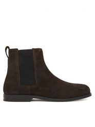 Calvin Klein Sztyblety Ess Rubber Chelsea Su HM0HM02055 Brązowy. Brązowe botki męskie Calvin Klein, bez wzorów, ze skóry, bez obcasa, bez zapięcia. Za 699.99 zł.