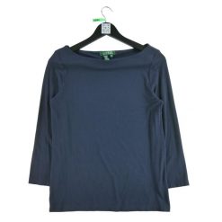 Second life - Damski sweter w kolorze granatowym - Stan bardzo dobry. Niebieskie swetry nierozpinane damskie Ralph Lauren, bez wzorów, sportowe, bez kołnierzyka, bez ramiączek. Za 149.06 zł.