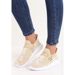 Beżowe Buty Sportowe Entien. Brązowe obuwie sportowe damskie Born2be, bez wzorów, bez zapięcia. Za 29.99 zł.