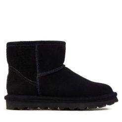 Śniegowce Bearpaw. Czarne śniegowce damskie Bearpaw, bez zapięcia. Za 479.99 zł.
