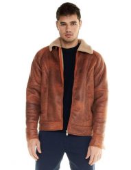 Męska kurtka typu sherpa Leone Shades. Żółte kurtki męskie LEONE 1947 APPAREL, l, bez wzorów, z poliesteru, sportowe, bez kaptura. Za 273.61 zł.