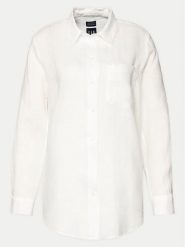 Gap Koszula 875983-03 Biały Relaxed Fit. Białe koszule damskie GAP, l, bez wzorów, ze lnu, bez kołnierzyka, bez ramiączek. Za 179.99 zł.