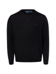 Polo Ralph Lauren sweter wełniany Mężczyźni Wełna (100%) czarny, XXL. Czarne swetry męskie Polo Ralph Lauren, m, bez wzorów, z wełny, sportowe, bez kołnierzyka, bez ramiączek. Za 919.95 zł.