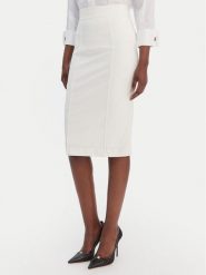Elisabetta Franchi Spódnica ołówkowa GO-159-61E2-V360 Écru Regular Fit. Spódnice damskie Elisabetta Franchi, bez wzorów, z syntetyku, ołówkowe. Za 1,529.00 zł.