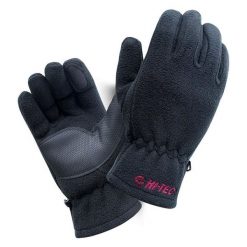 Rękawiczki damskie polarowe Hi-Tec Lady Bage - czarne, Rozmiar S/M. Czarne rękawiczki damskie Hi-tec, bez wzorów, z materiału. Za 39.99 zł.