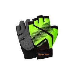 Rękawiczki treningowe Givova Gym Fluo żółto-czarne. Czarne rękawiczki męskie Givova, bez wzorów, z materiału. Za 64.06 zł.