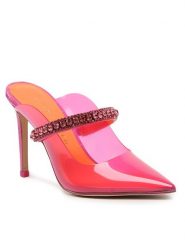 Kurt Geiger Klapki Duke Vinyl 9103952999 Różowy. Czerwone klapki damskie Kurt Geiger, bez wzorów, z tworzywa sztucznego, bez obcasa, bez zapięcia. Za 439.99 zł.