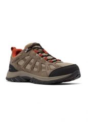 Buty trekkingowe męskie, Columbia Redmond III WP. Brązowe trekkingi męskie Columbia, z materiału, przed kostkę, bez zapięcia. Za 497.00 zł.