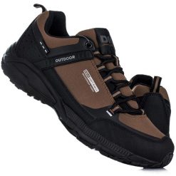 Buty męskie trekkingowe Softshell DK PREDATOR. Brązowe buty zimowe męskie DK, bez wzorów, z softshellu, bez obcasa, bez zapięcia. Za 169.00 zł.