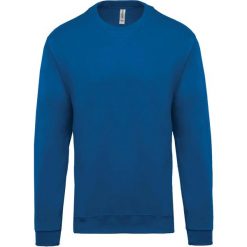 Bluza Kariban Col Rond. Niebieskie bluzy damskie KARIBAN, l, bez wzorów, z bawełny, bez ramiączek, bez kaptura. Za 104.50 zł.