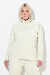 Damskie Bluza stójka długi rękaw otwory na kciuki antybakteryjna. Brązowe bluzy damskie Ulla Popken, plus size, bez wzorów, z elastanu, sportowe, bez ramiączek, bez kaptura. Za 279.99 zł.